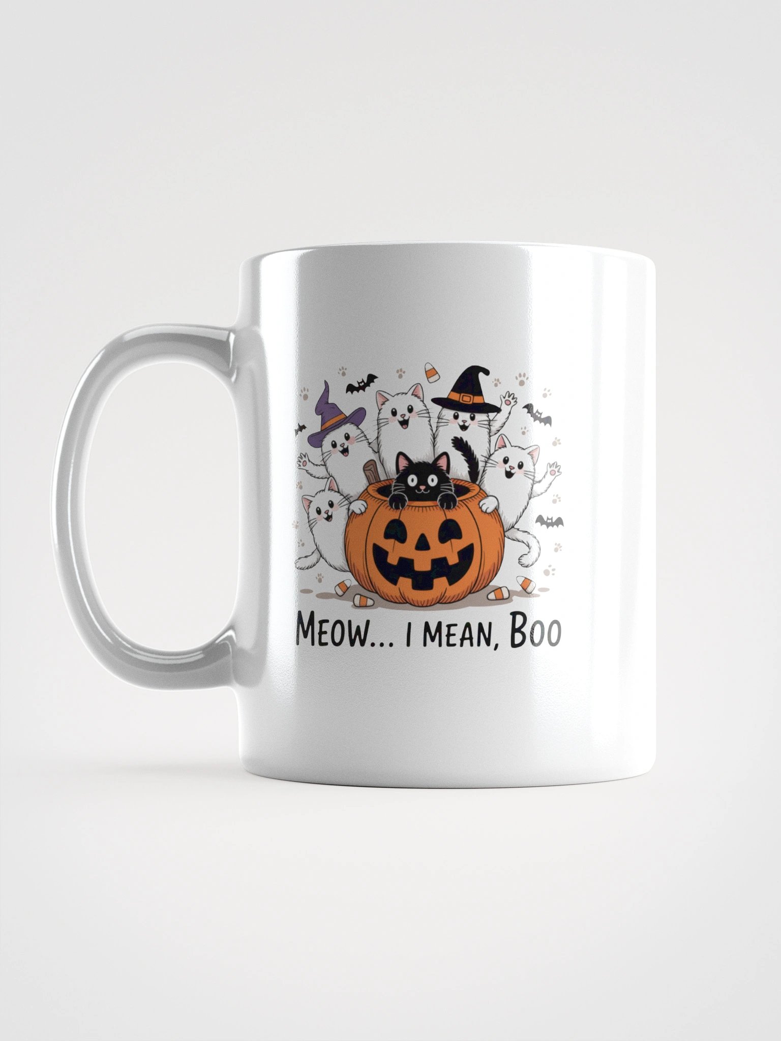 Meow I Mean Boo Cats Halloween Mug product image (16)