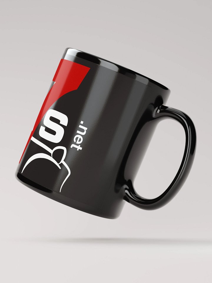 Black Mug with LARGE White & Red Logo product image (4)