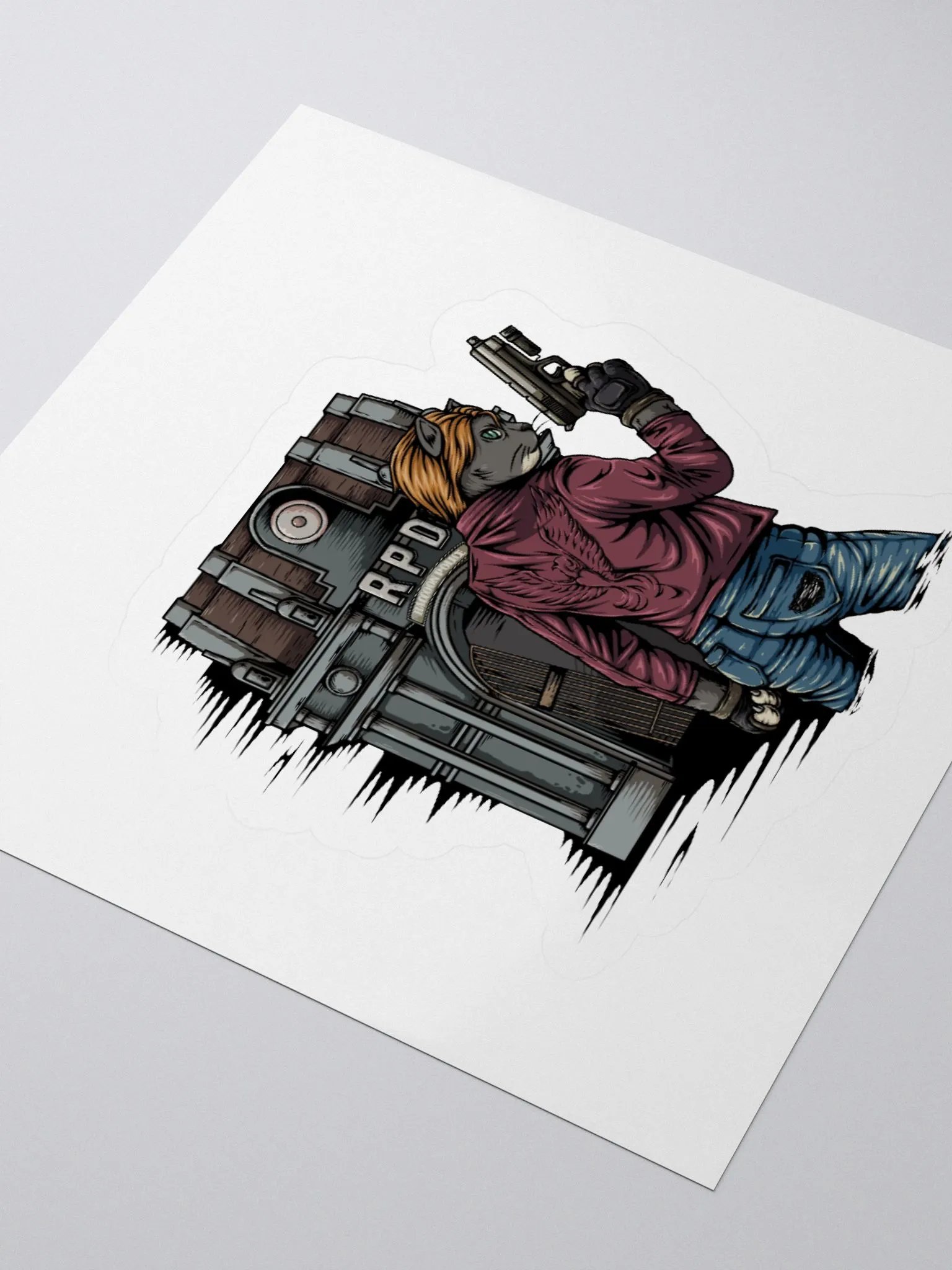 Resident Evilll Gobbi V1 Non Holo Sticker! product image (13)