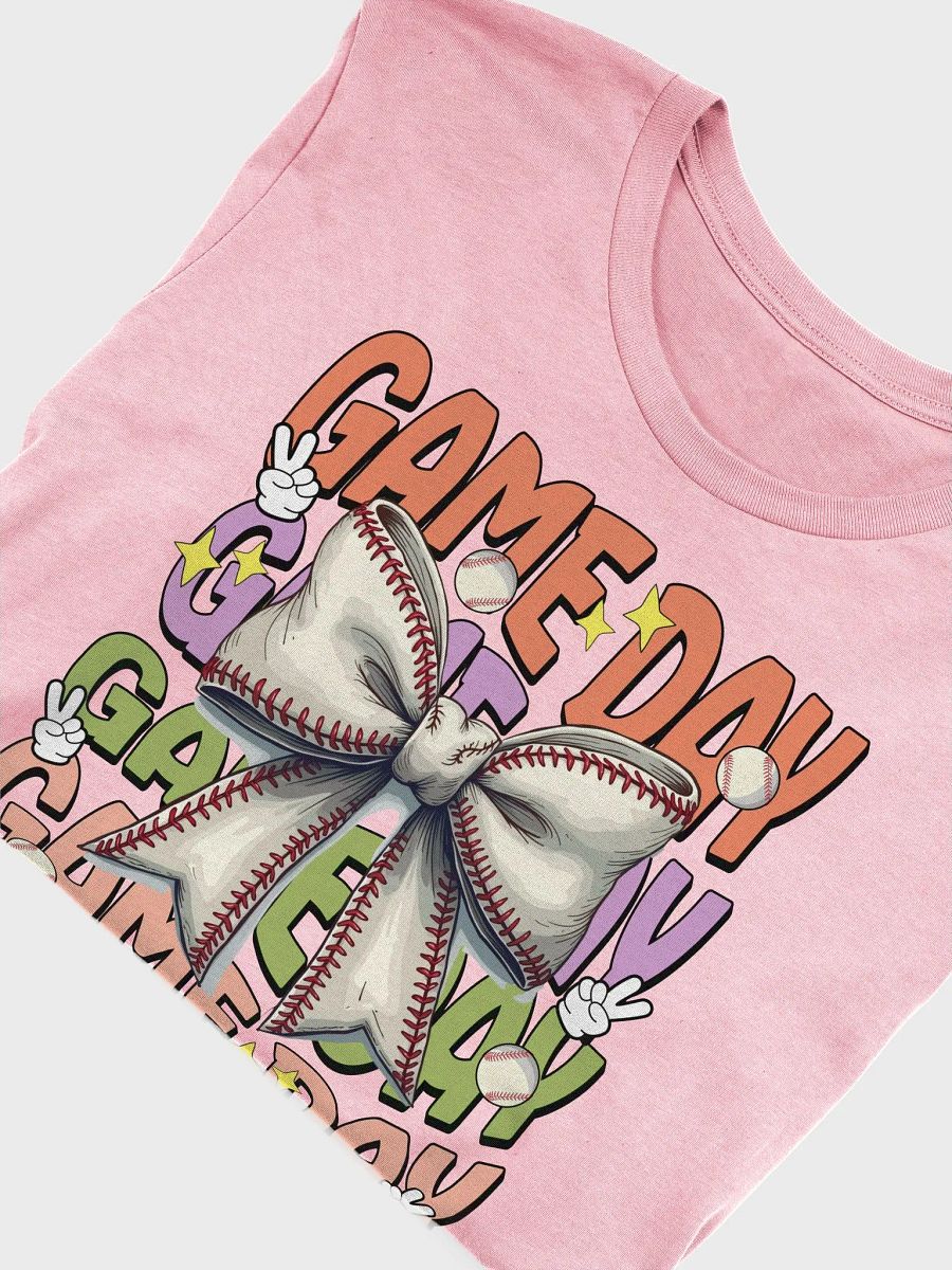 Game Day Bow Baseball Bliss T-Shirt product image (24)