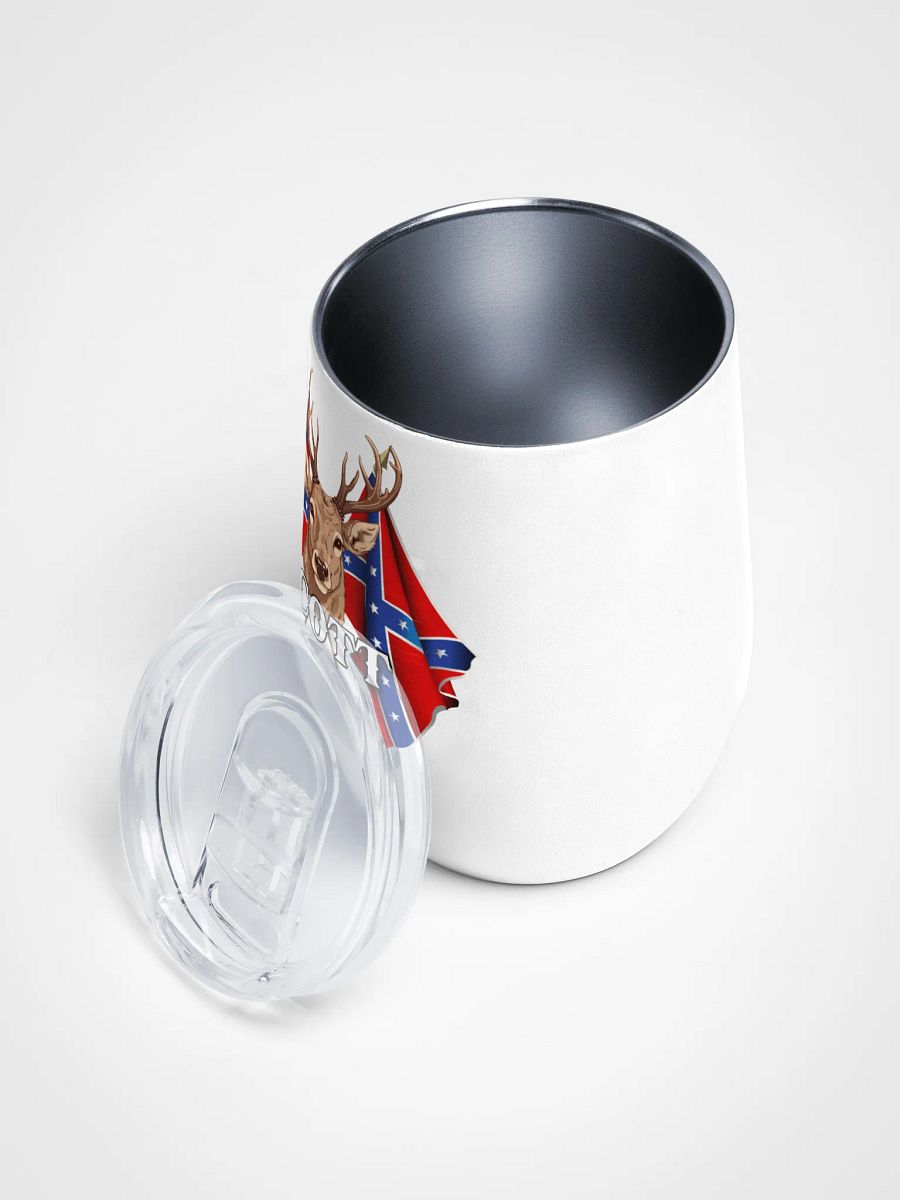 "Scott" Last Name Rebel Redneck Deer - Wine Tumbler product image (3)