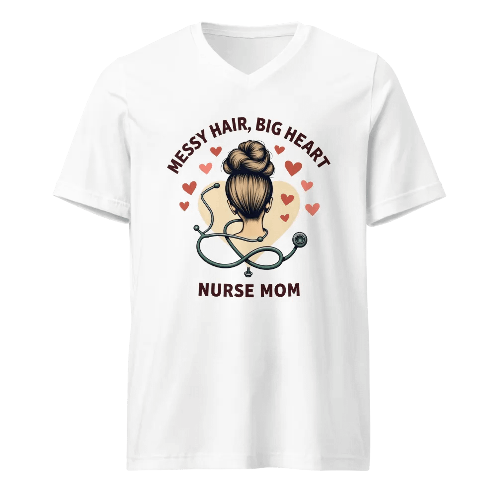 Heartfelt Nurse Mom V-Neck Tee product image (1)