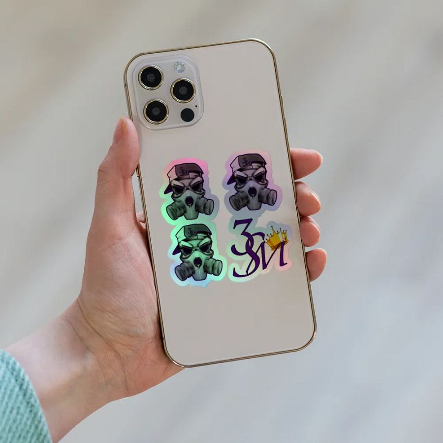 3SM Skull Collection Holographic Sticker Set product image (8)
