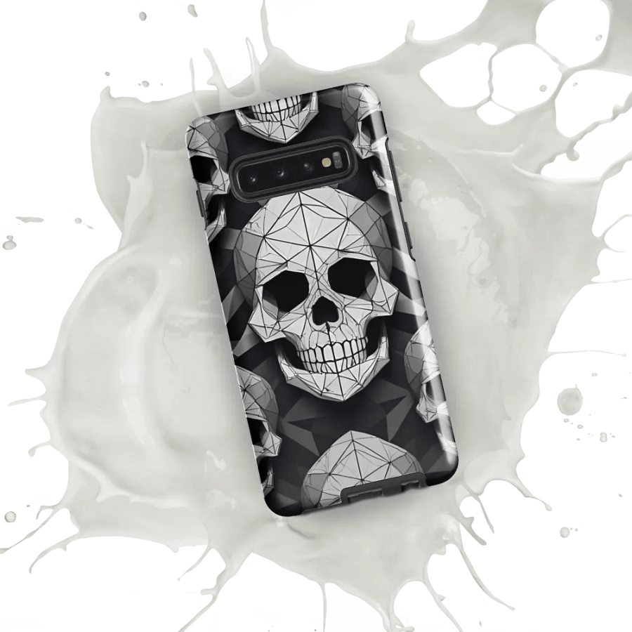 Edgy Geometry: Geometric Skull Samsung Galaxy Case product image (54)