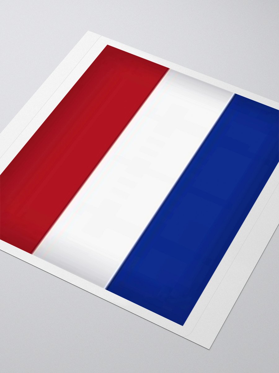 Exclusive Netherlands Flag Kiss-Cut Sticker by TDS Music - Unique Design (3" x 3", 4" x 4", 5.5" x 5.5") product image (3)