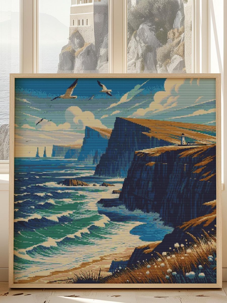 Sea Cliffs Cross Stitch Pattern product image (6)