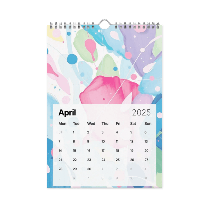 ART ABSTRACT WALL CALENDAR 2025 product image (1)
