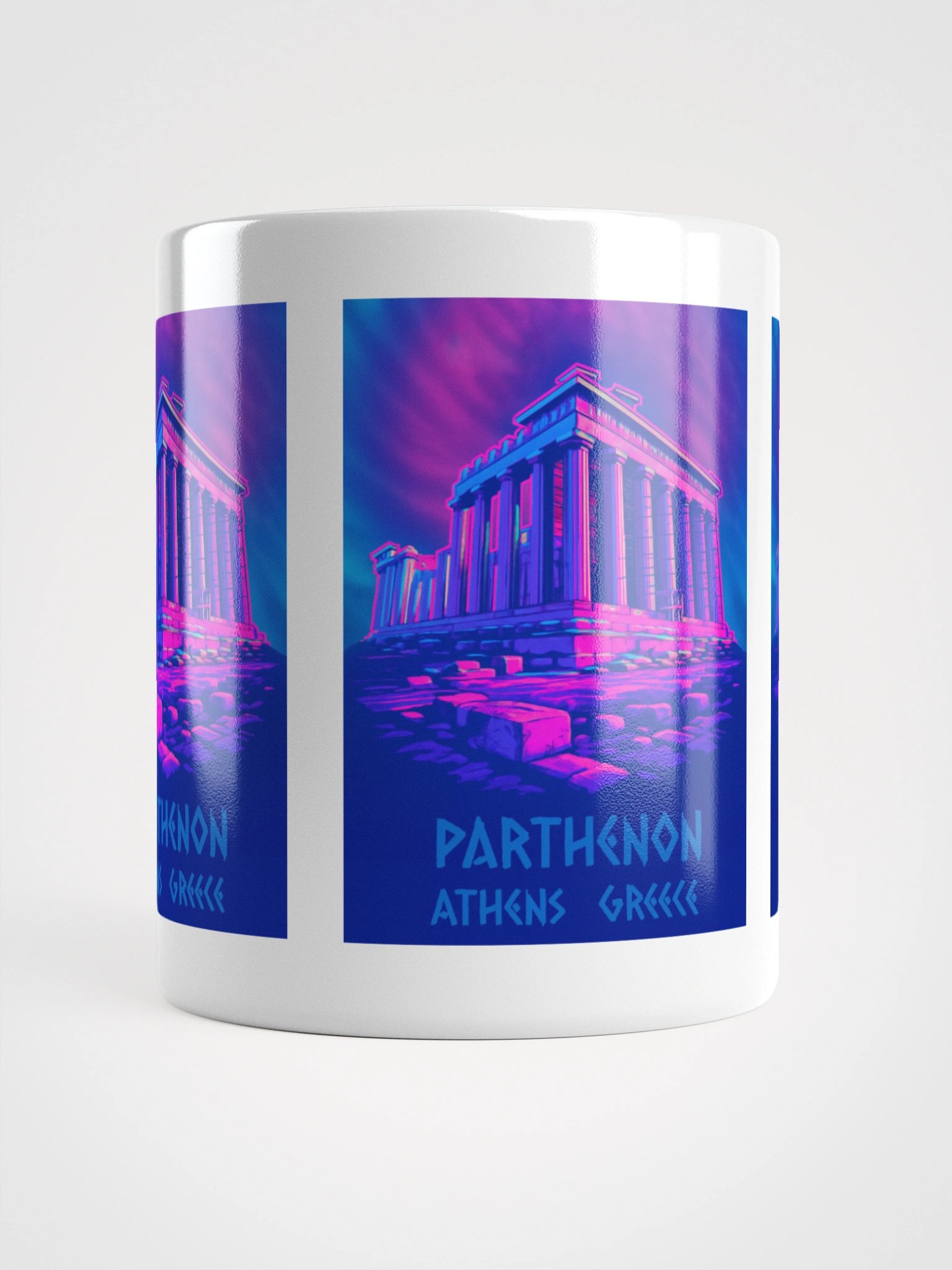 Neon Chill Wave Parthenon Athens Mug product image (13)