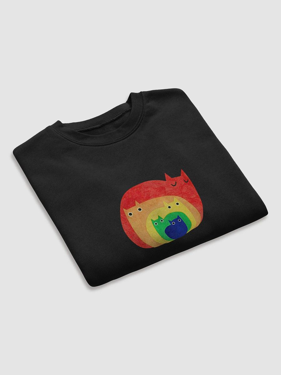 Nested Colors Cats Whimsical Sweatshirt product image (32)