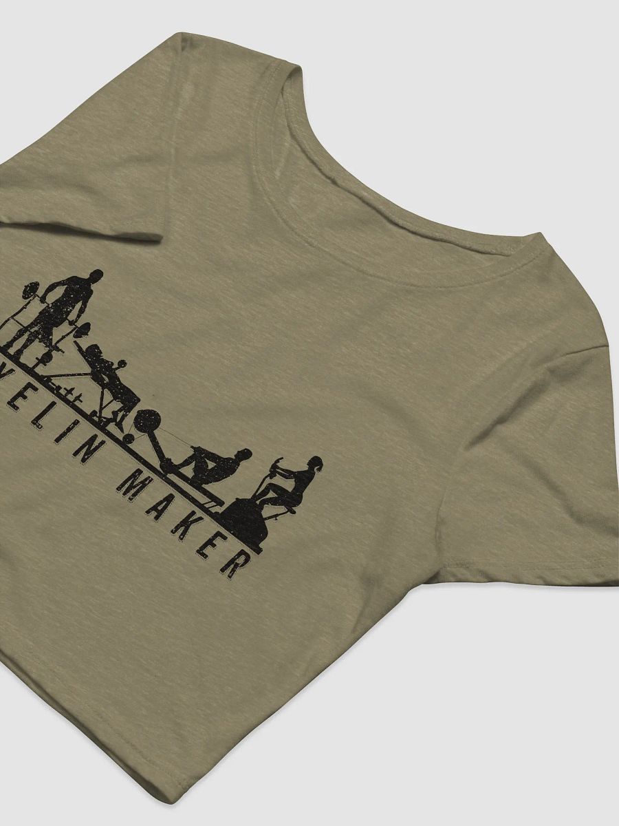 Women's Crop Tee (Black Text) product image (9)