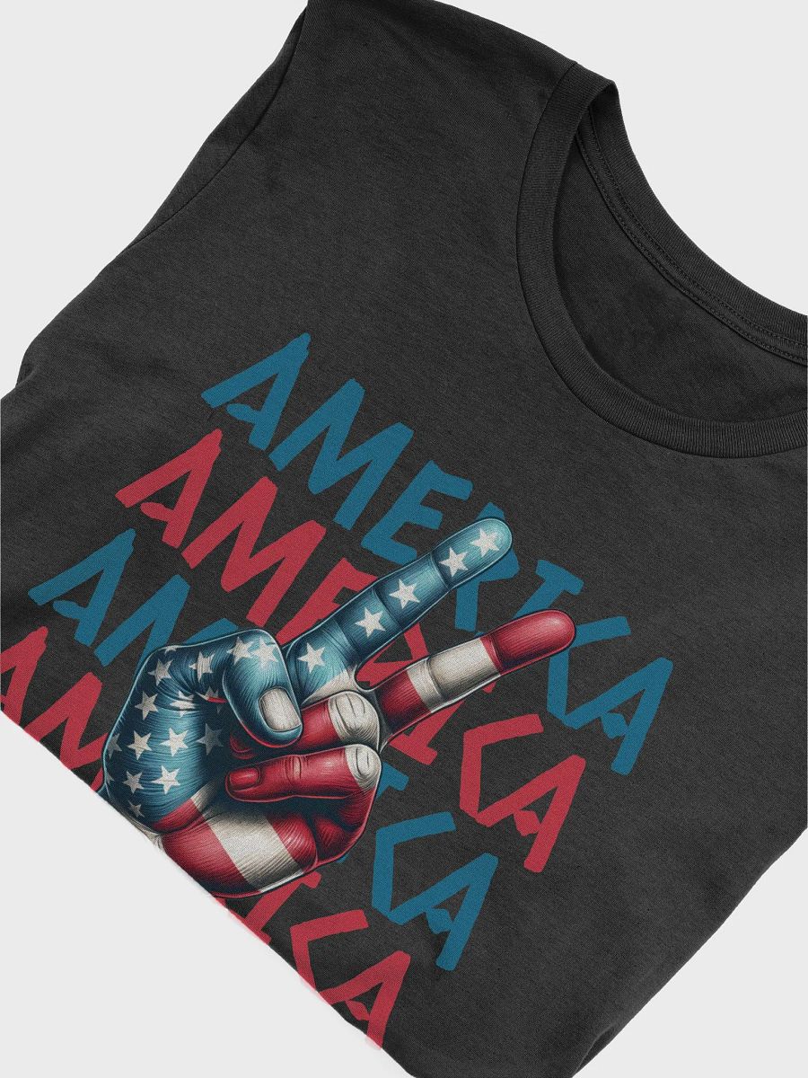 America peace sign shirt, USA flag peace shirt, America groovy retro tee product image (5)