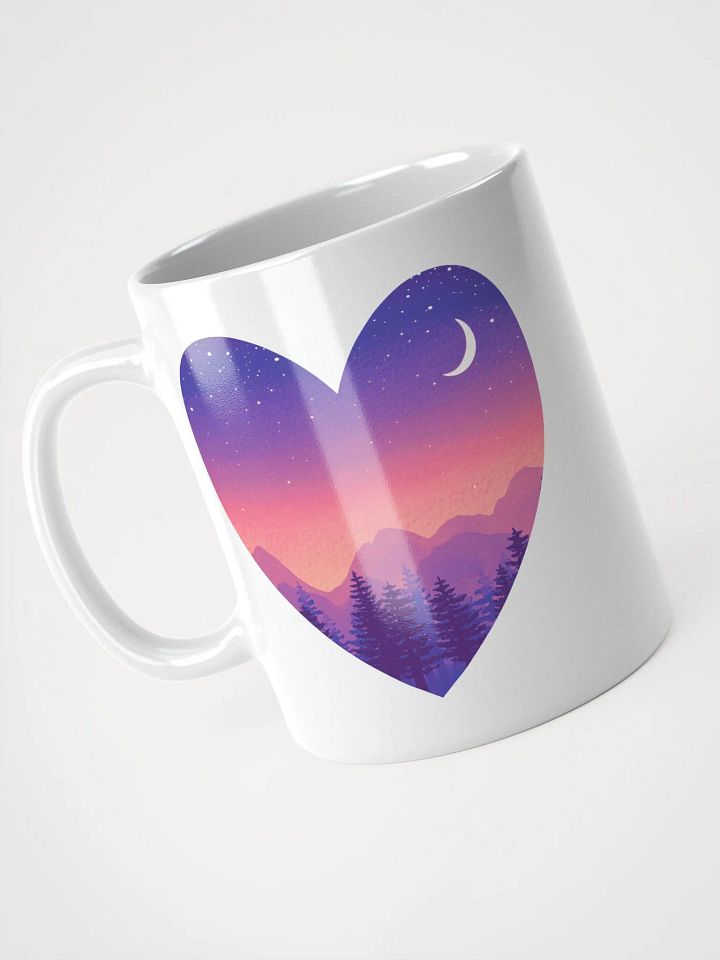 Lavender Sunset - Heart Mug product image (1)