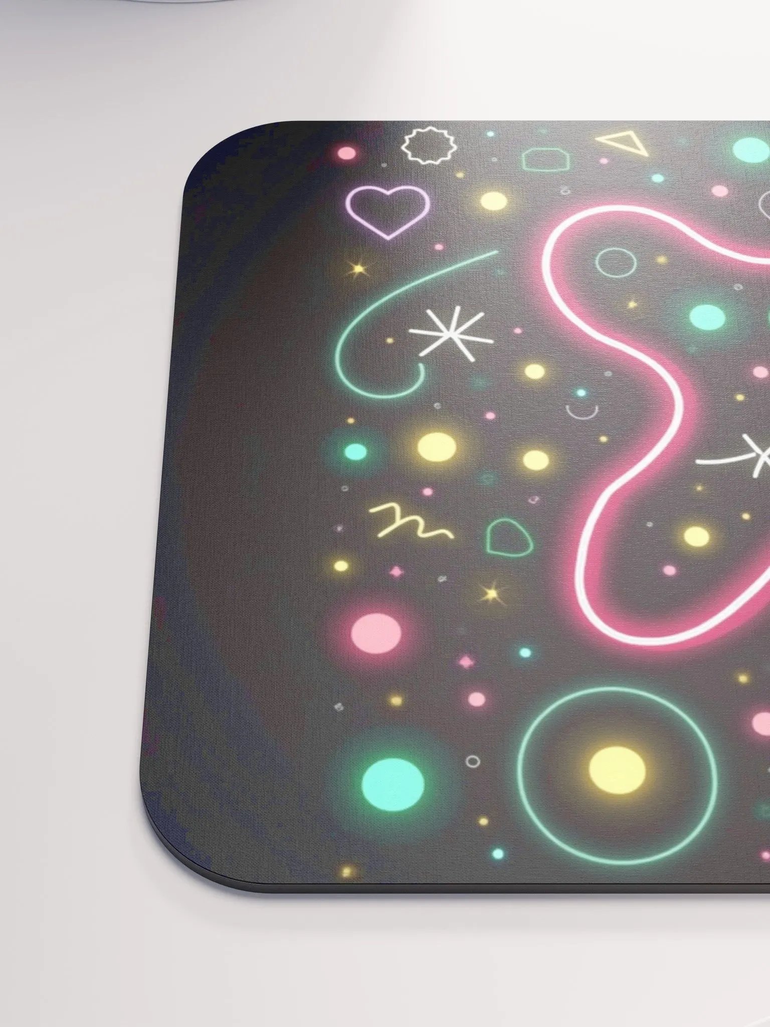 Neon Geometric Mouse Pad product image (6)