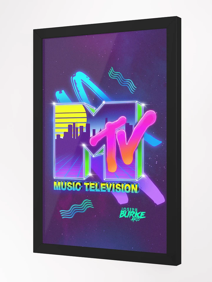 MTV Synthwave Nostalgia Framed Art product image (1)