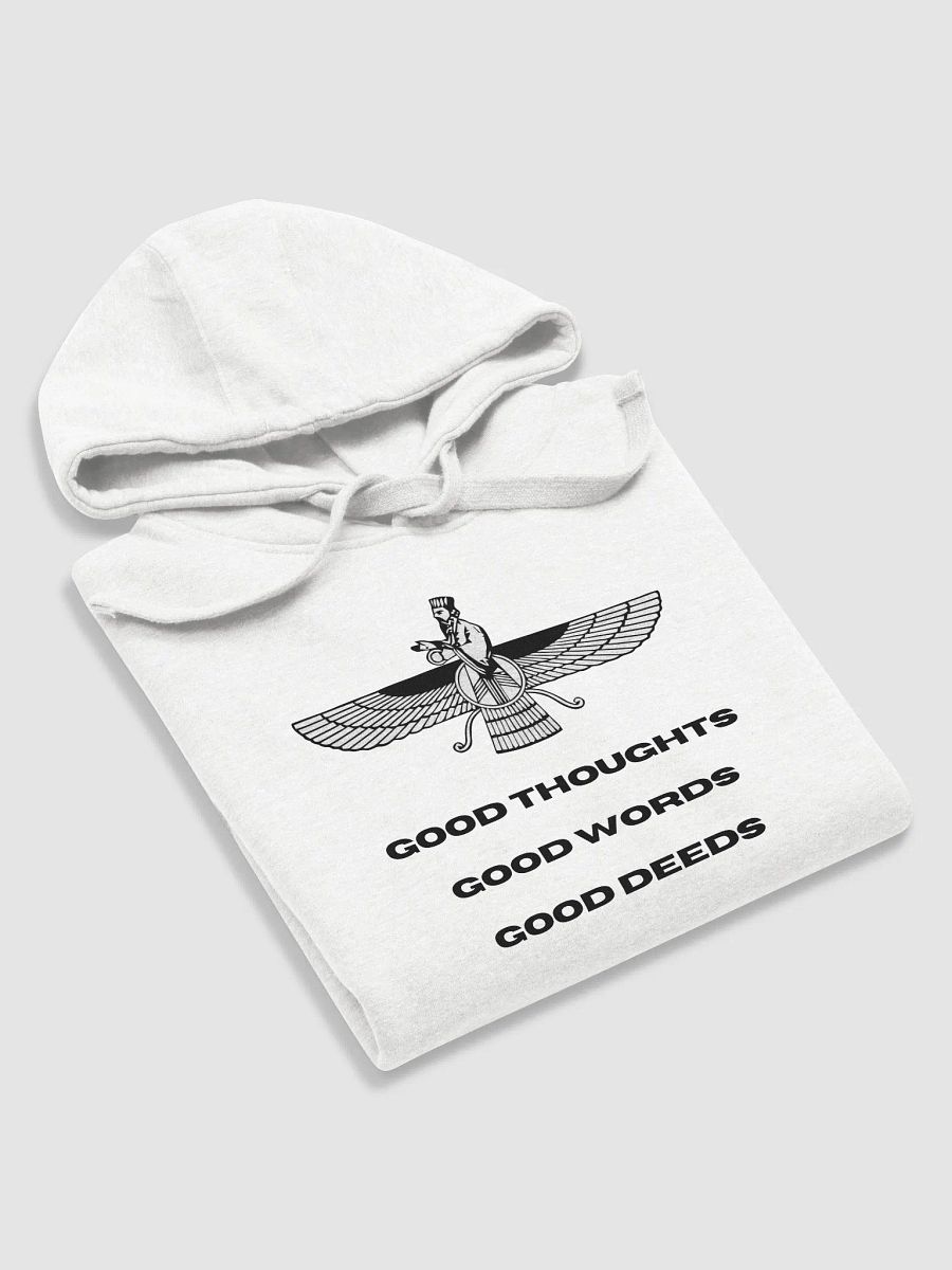 Faravahar Persian Design Hoodie Good Thoughts Good Words Good Deeds product image (5)
