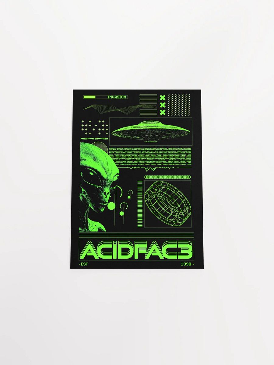Acidfac3 alien future retro poster product image (45)