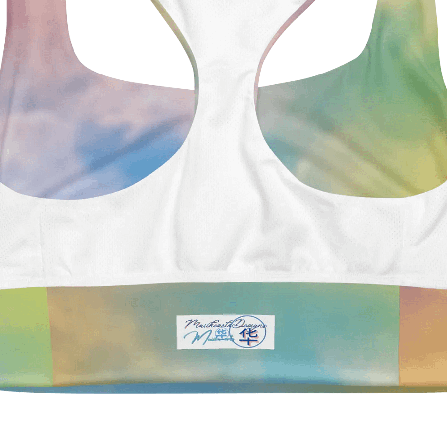 Blur cloud rainbow Design Longline Sports Bra - v10 product image (4)