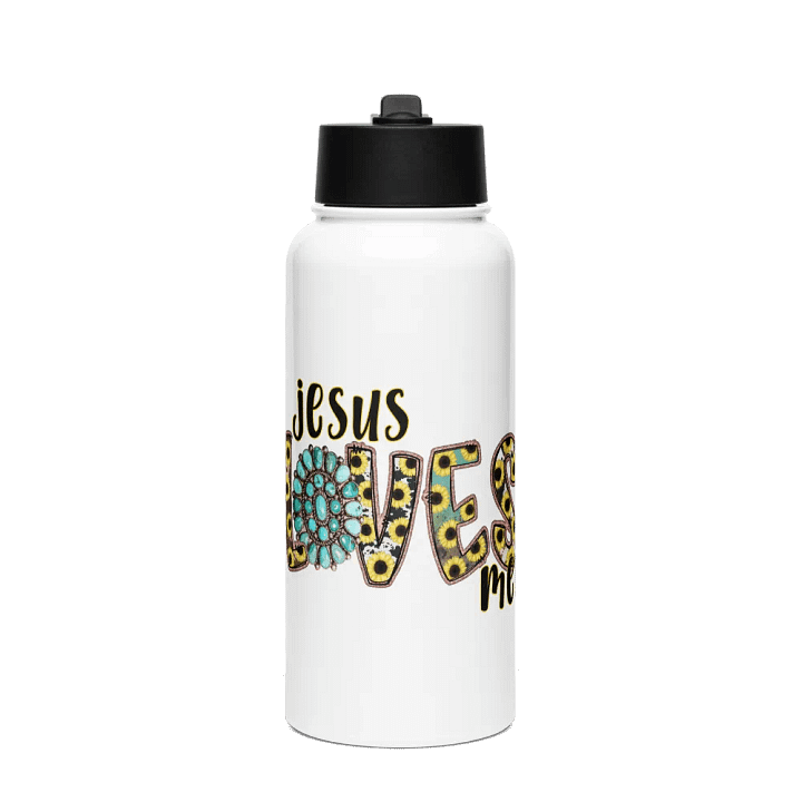 Jesus Loves Me - Stainless Steel Sports Water Bottle product image (1)