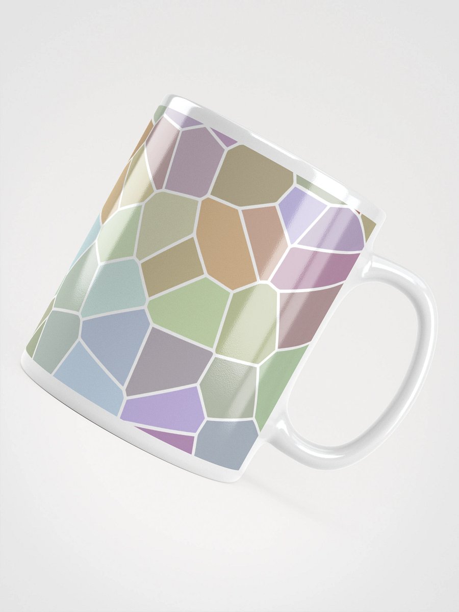 Mug Blanc Mozaïque Luna - Design Géométrique Rétro Chic - Cadeau Déco product image (4)