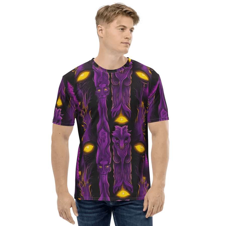 Haunted Forest Glowing Eyes T Shirt product image (4)