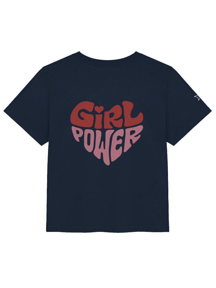 Aarpoo Girl Power Women's Organic Ribbed Neck T-Shirt product image (8)