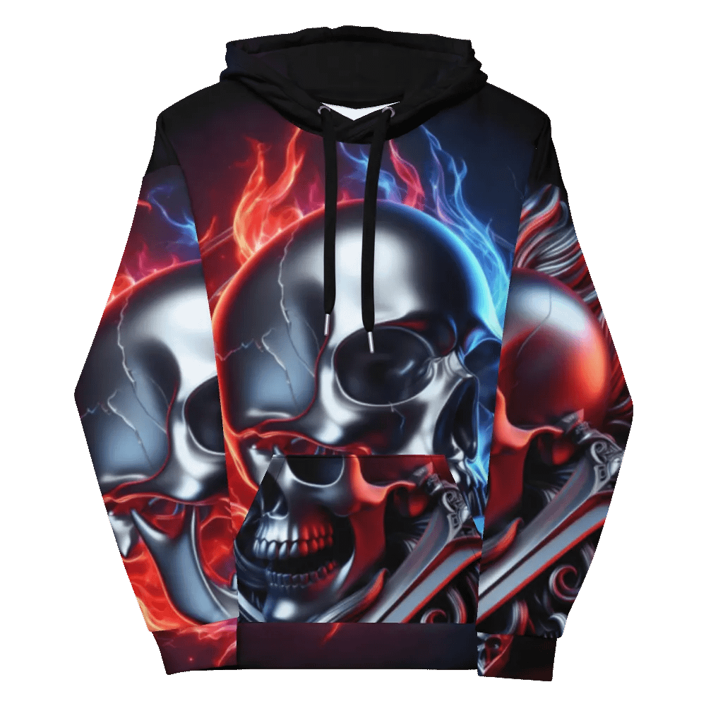 Inferno Reflection - Unisex Skull Hoodie #11 product image (12)