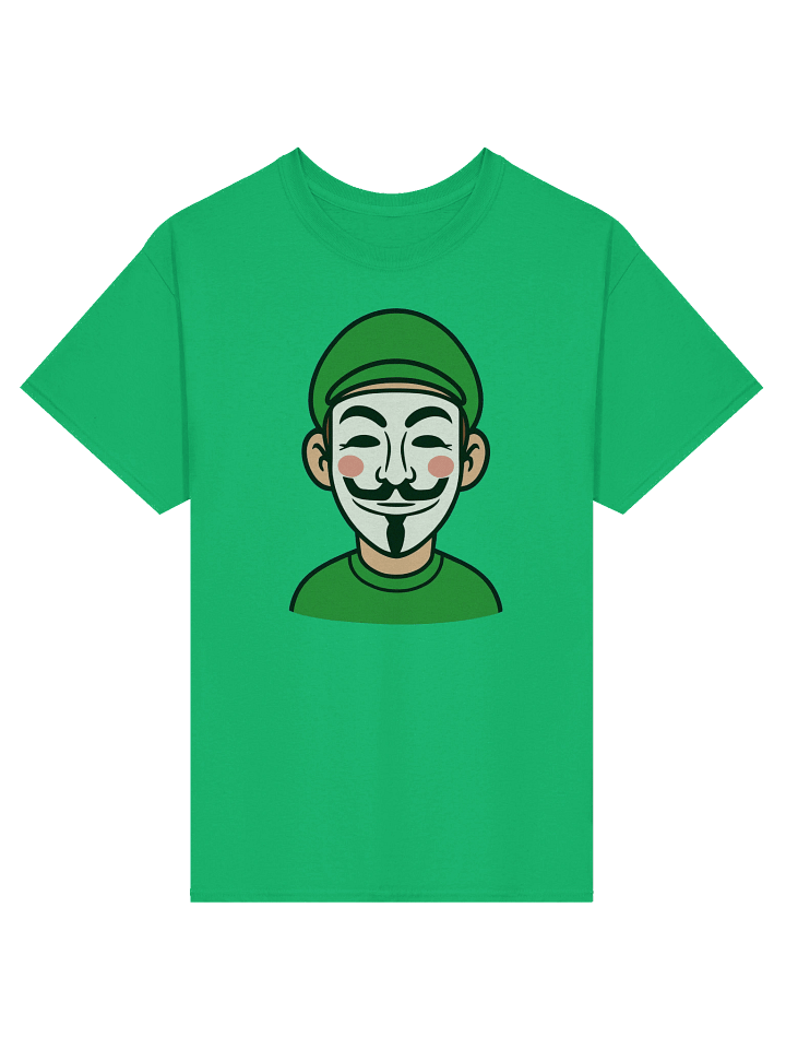 Masked Green Shirt and Hat Man Tee product image (10)
