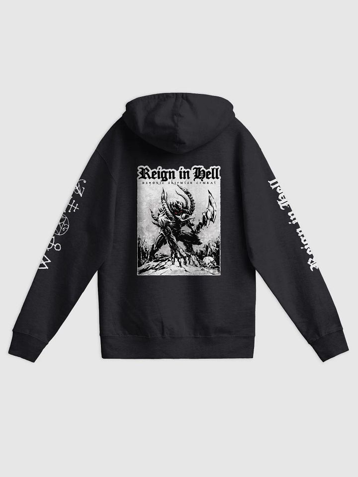 Reign in Hell - DELUXE Symbol Sleeve Metal Hoodie product image (1)