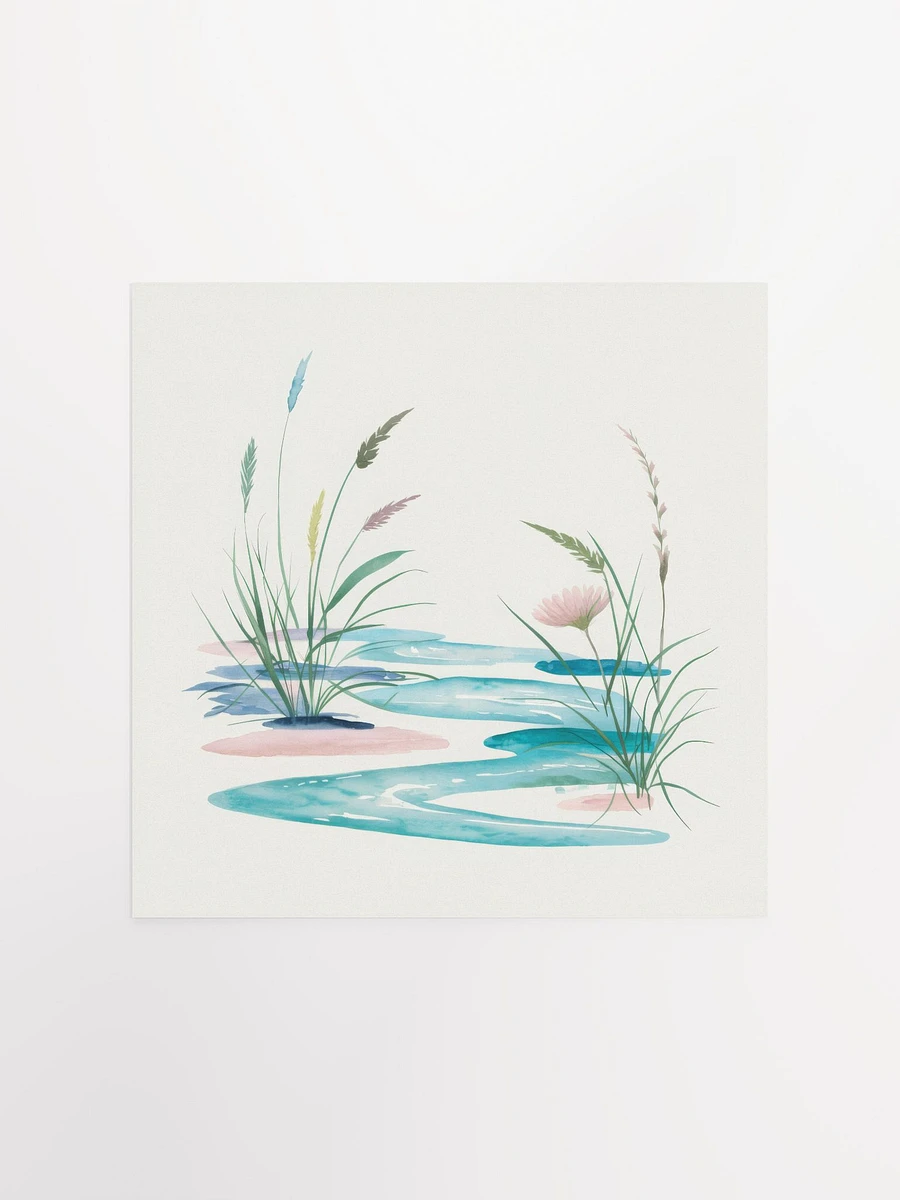 Gentle Floral Water Reflection Watercolor - Poster product image (1)