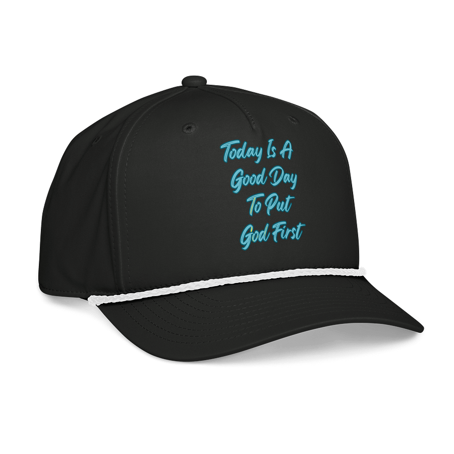 Faith-Inspired Retro Cap: 'Today Is A Good Day To Put God First' product image (4)