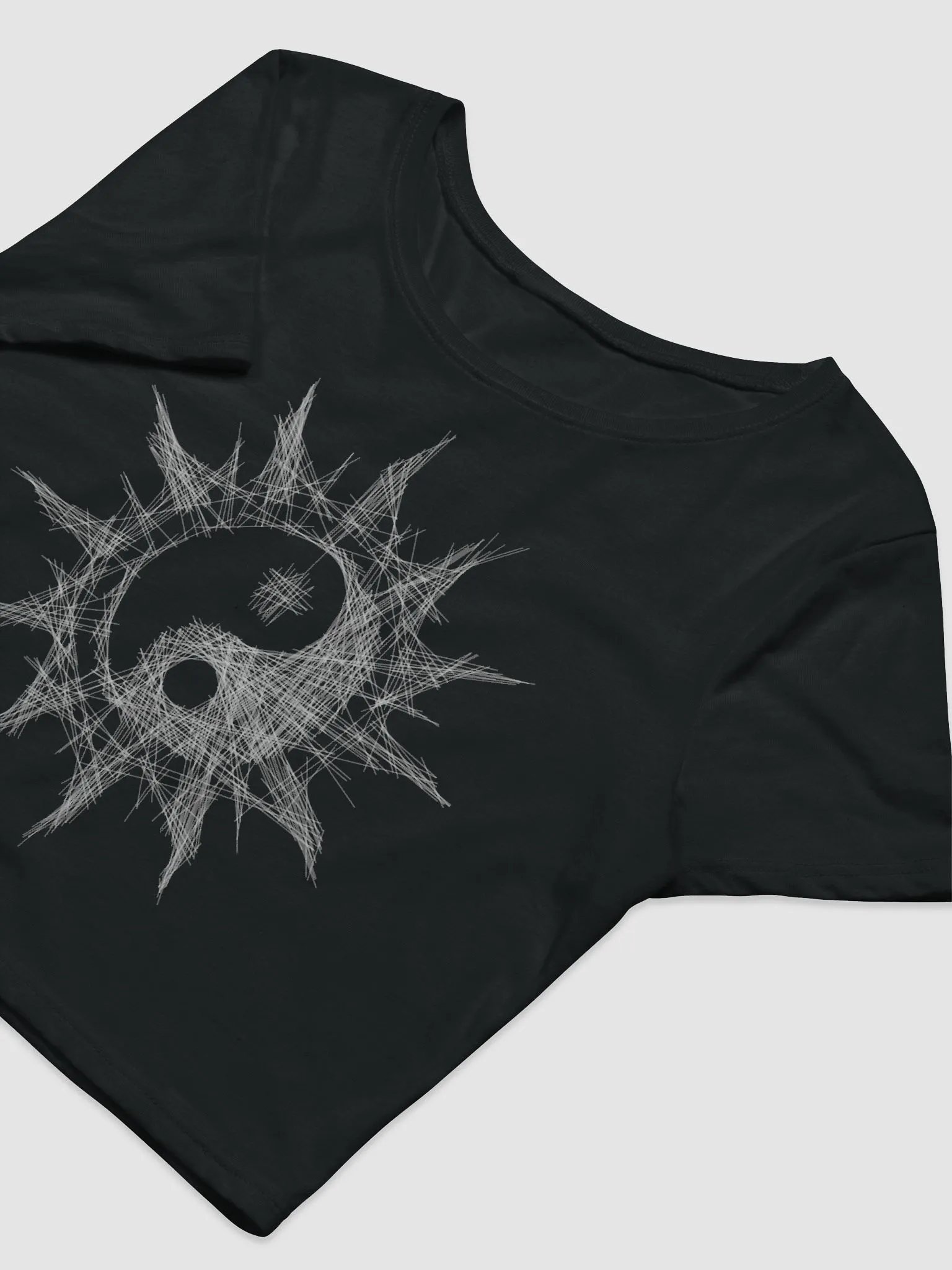 Radiant Geometric Sun Women's Crop Tee product image (5)