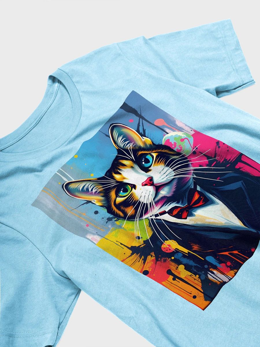 Now that is a tuxedo cat! Supersoft tee product image (3)