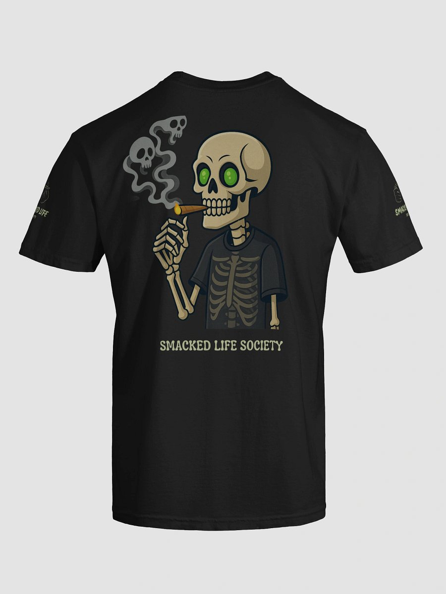 Smacked to the Bone – Halloween Skeleton Stoner Tee product image (27)