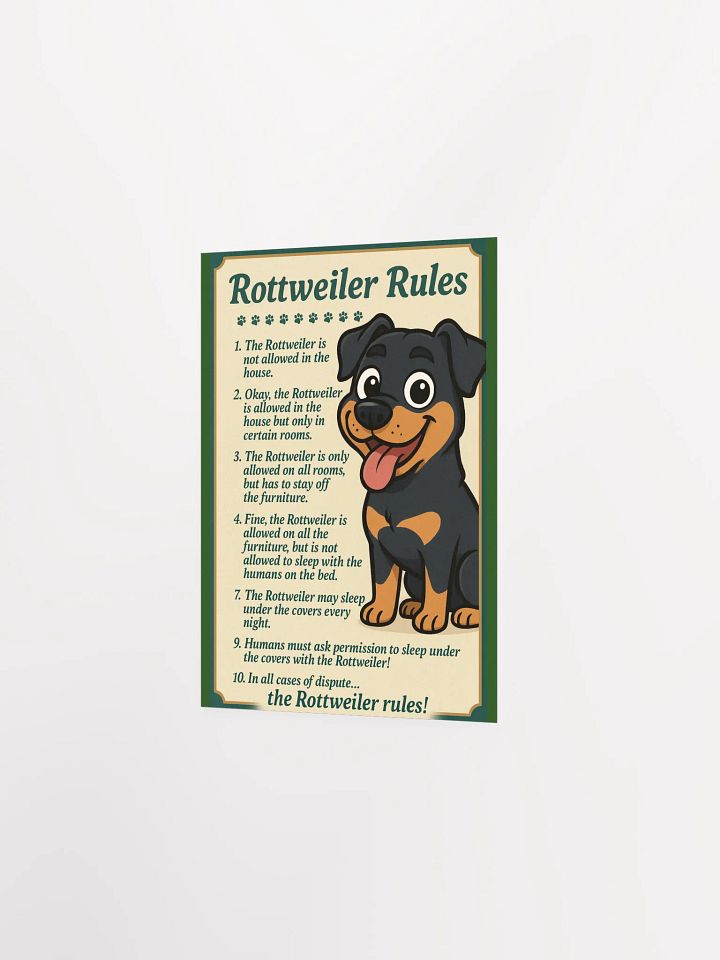 Rottweiler Rules Poster product image (7)
