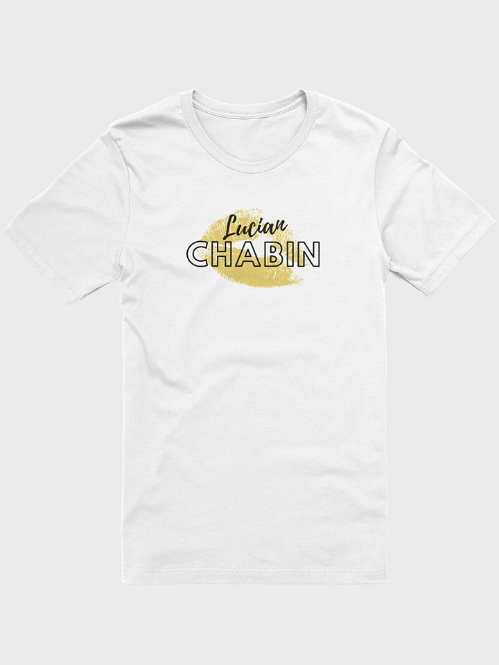 Lucian Chabin Yellow Graphic White T-Shirt product image (1)