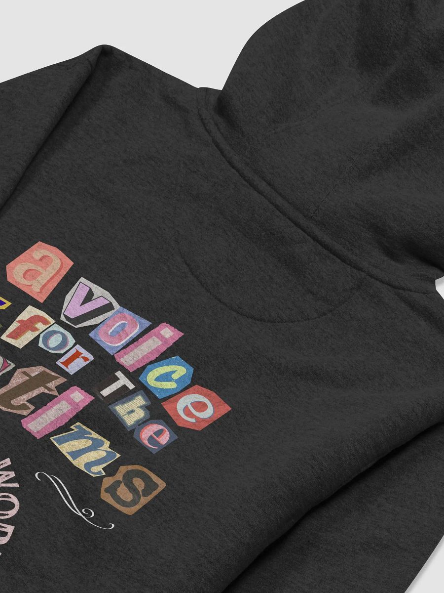 "A Voice for the Victims" Black Hoodie product image (4)