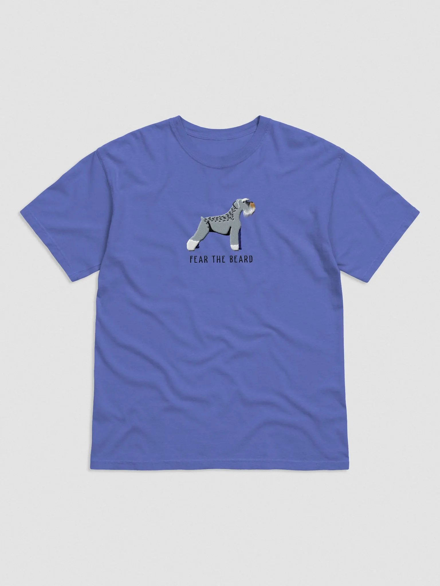 Fear the Beard T-Shirt(Embroidered) of a Schnauzer product image (4)