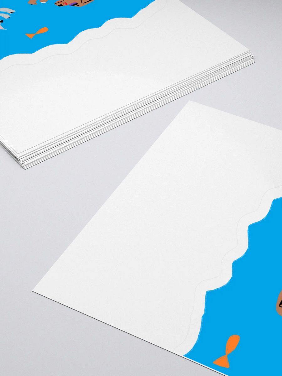 Dog Fighting Cat Underwater Sticker product image (8)