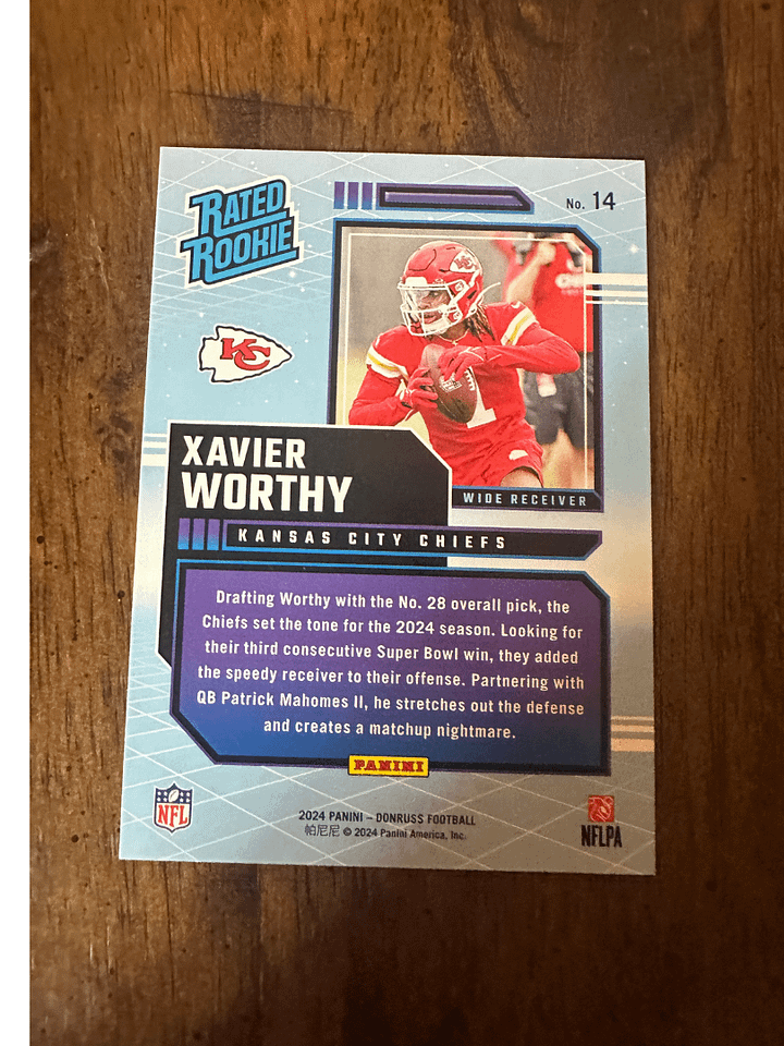 Donruss 2024 Retro Rookie Xavier Worthy product image (2)