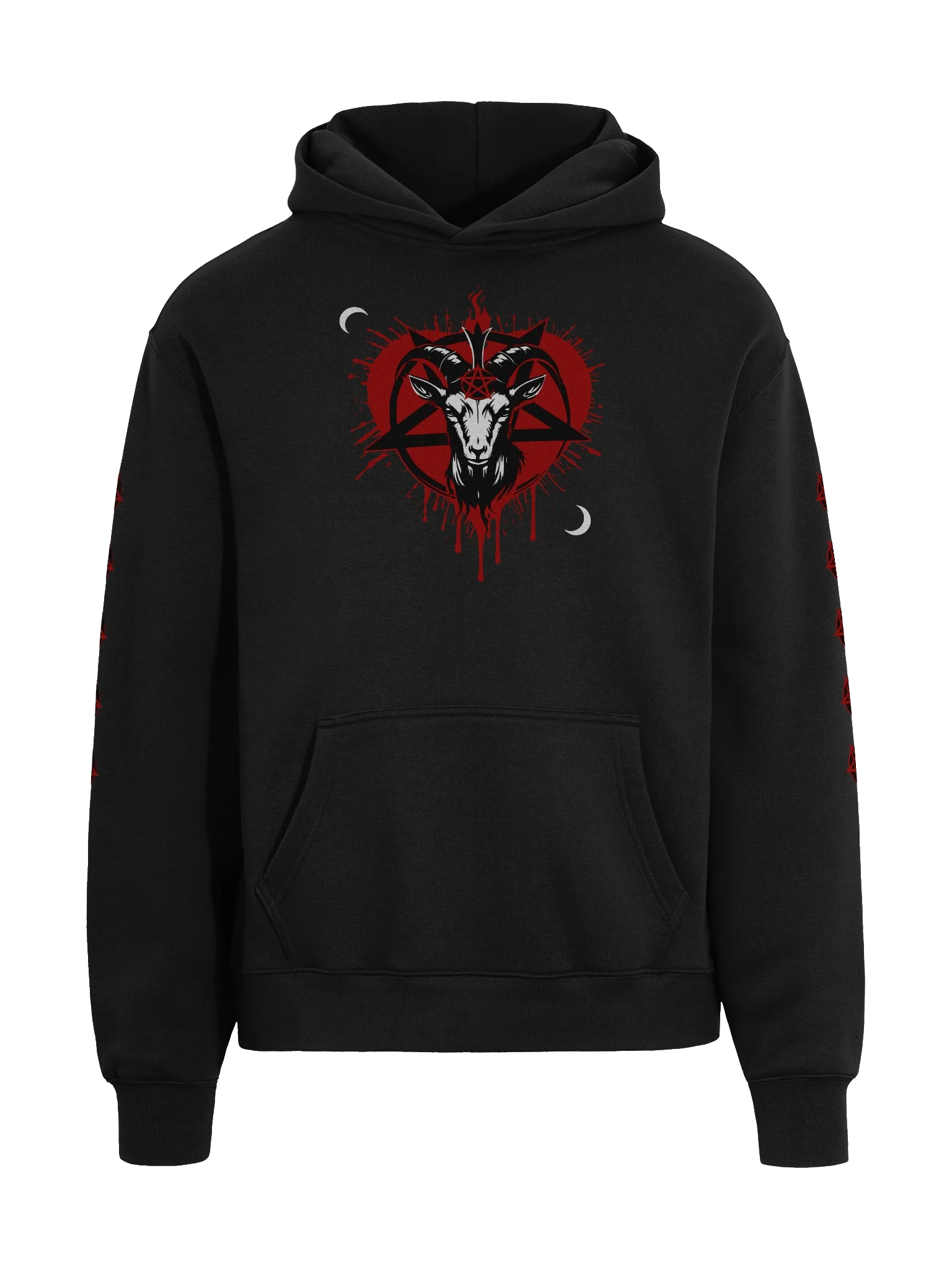 Baphomet Defiant Illumination Unisex Premium Hoodie product image (3)