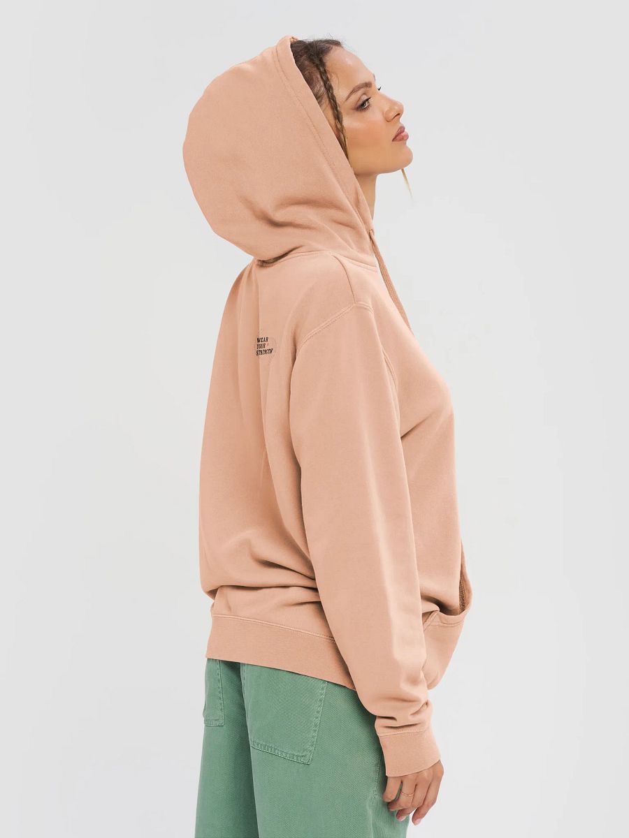 WYS Pink Dumbbell Illustrated Vintage Hoodie product image (6)