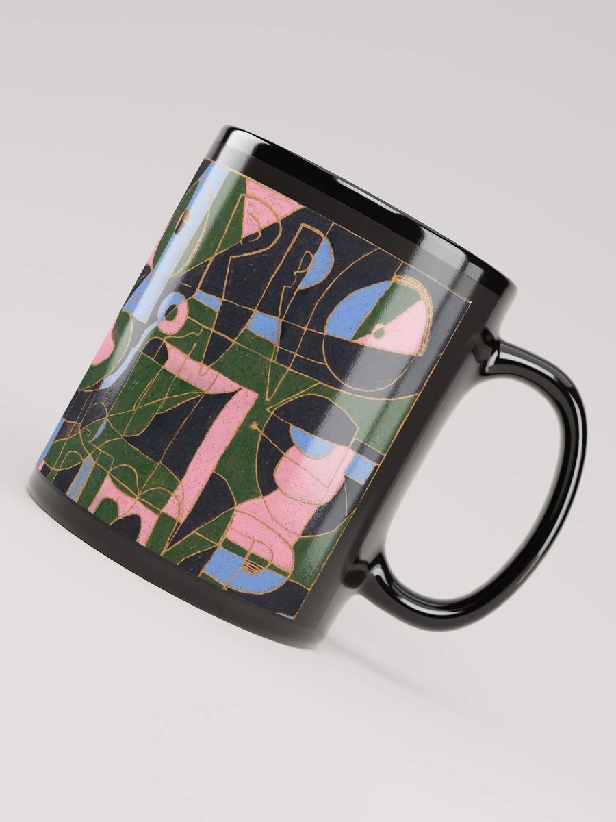 opposite dimples in the bored mind of the squid black glossy mug product image (2)