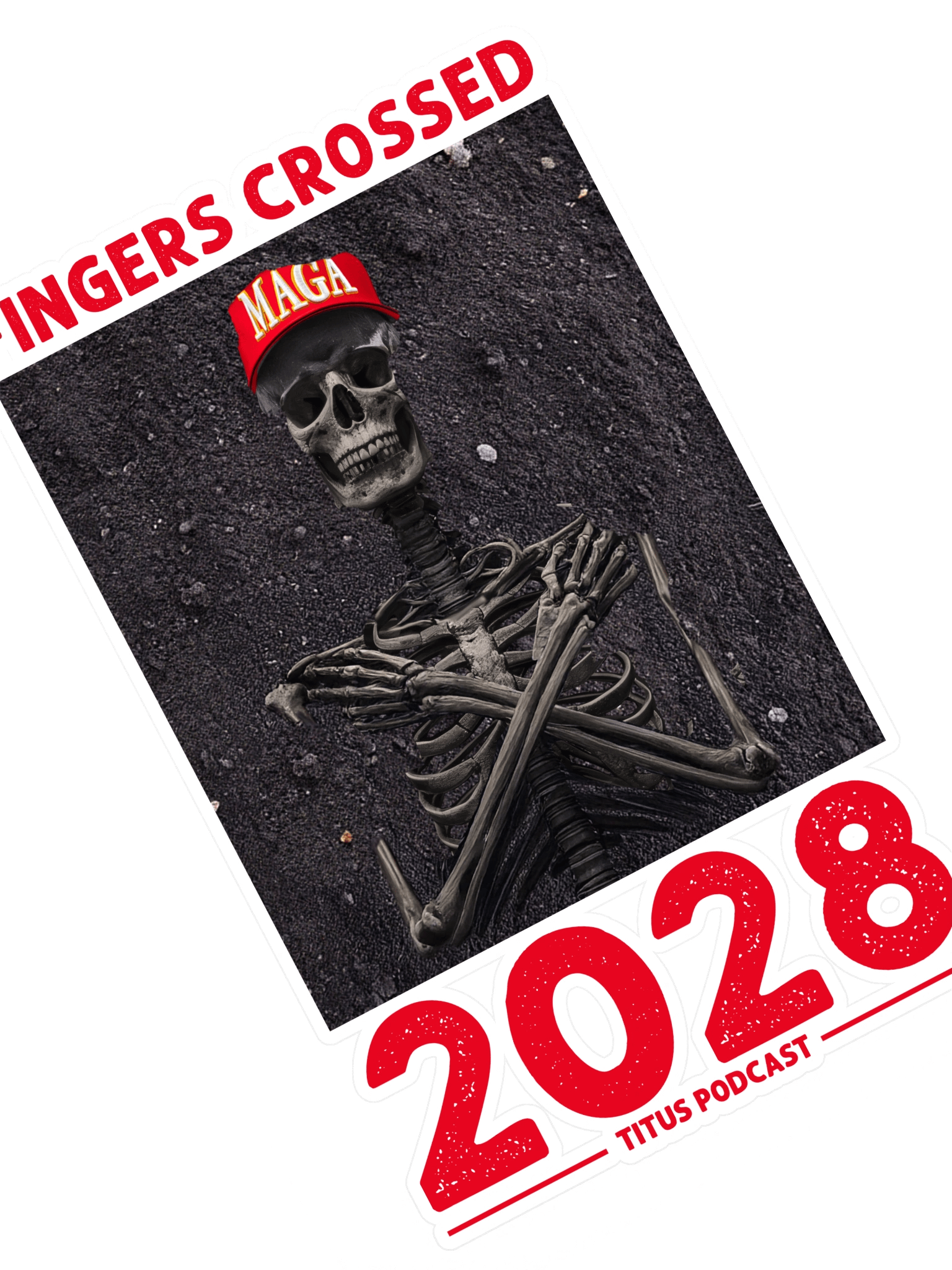 FINGERS CROSSED 2028 Sticker Sheet product image (1)