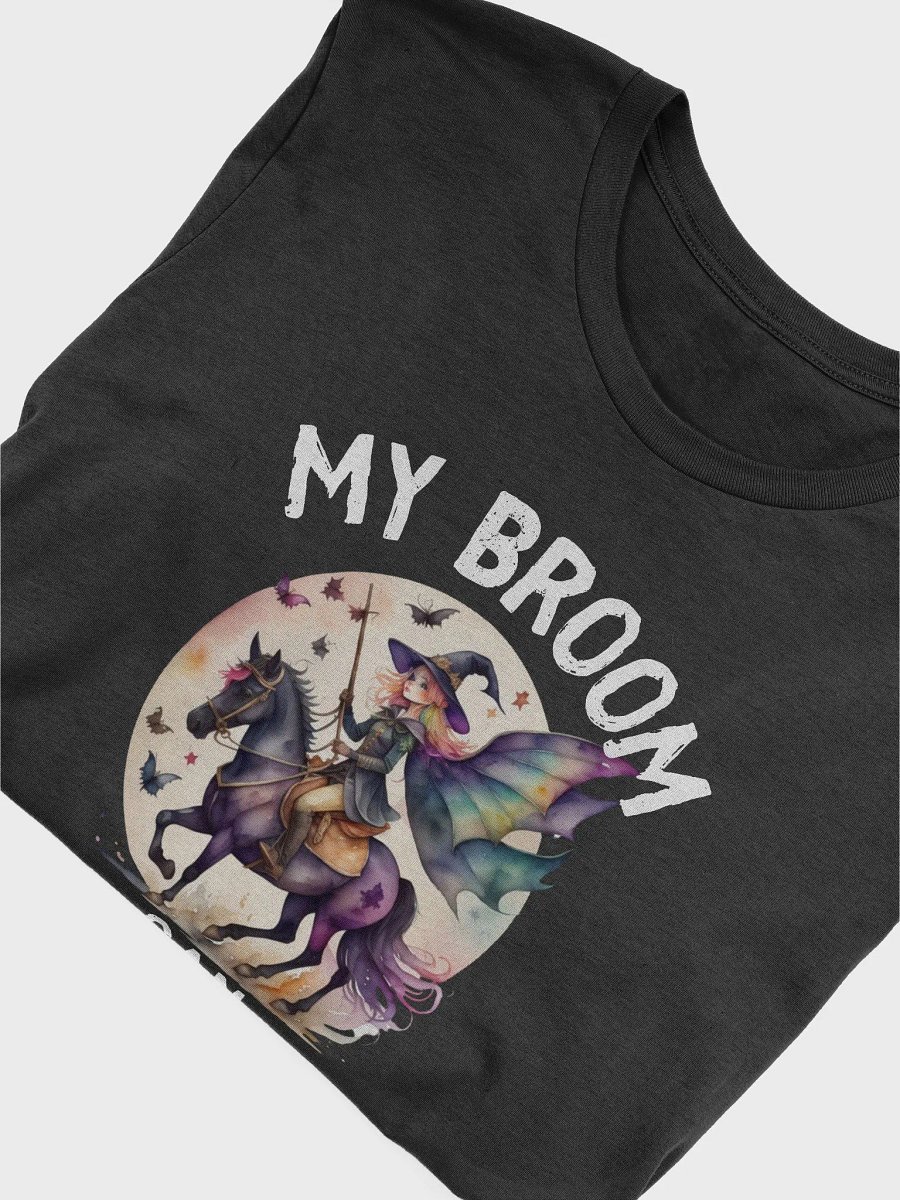 My Broom Can Gallop Funny Witch Horse Halloween T-Shirt product image (5)