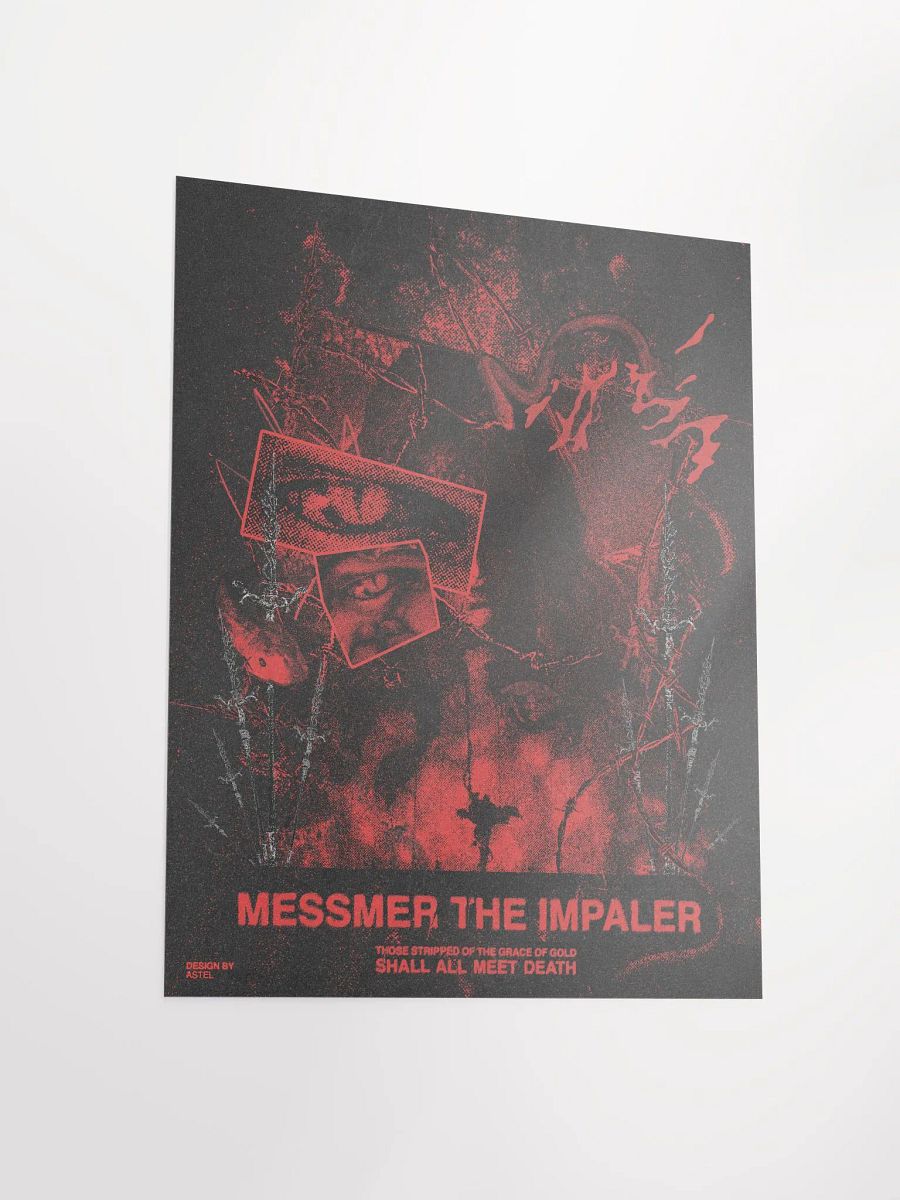 'MESSMER THE IMPALER' POSTER (RED VERSION) product image (3)