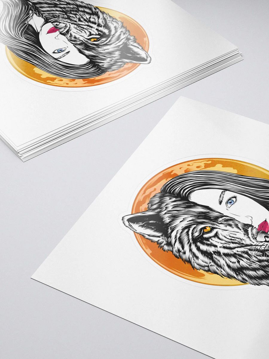 Wolf Face Sticker product image (5)