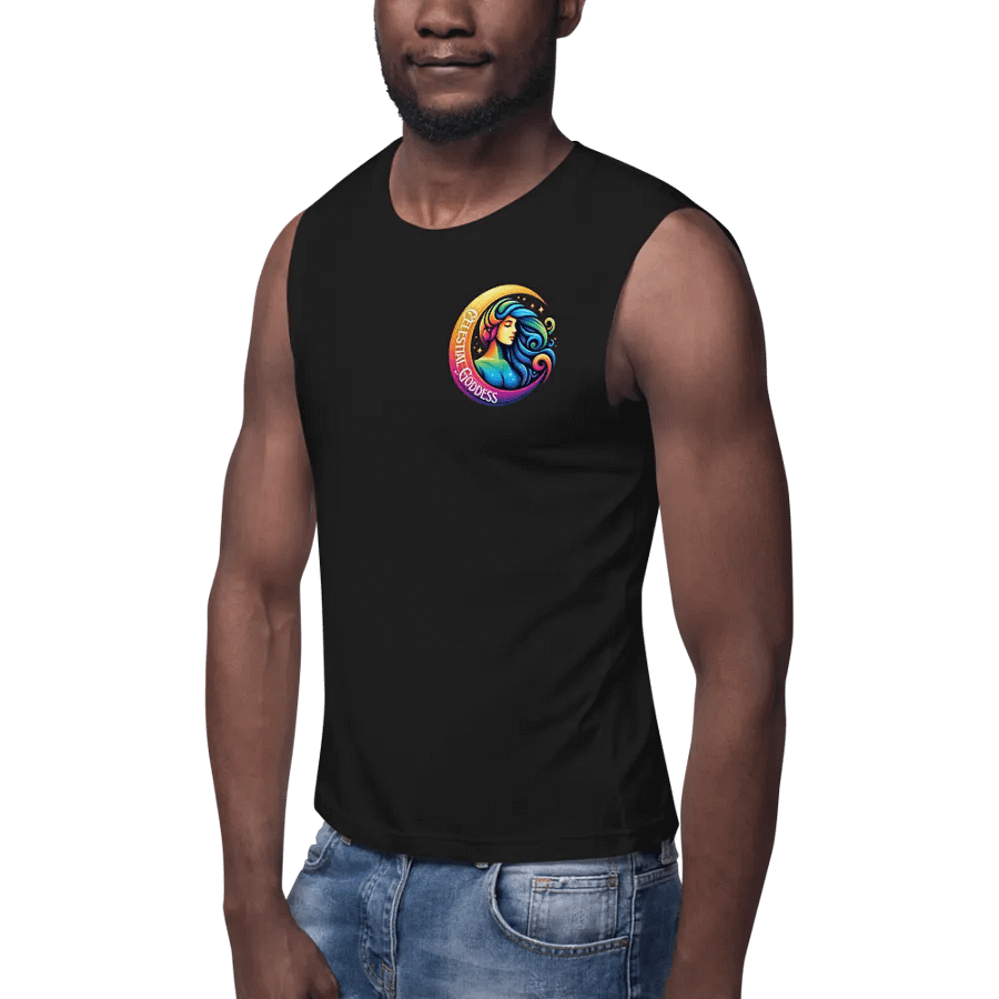 Celestial Crescent Moon Muscle Tank product image (5)