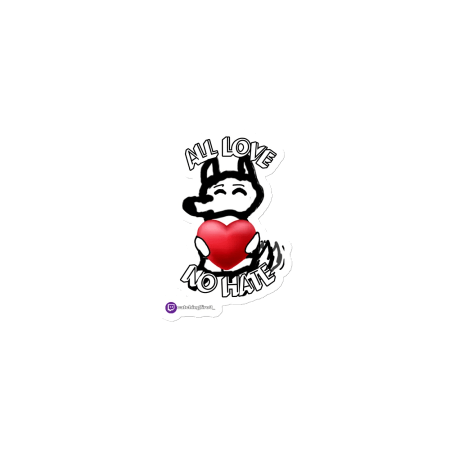 All Love No Hate Magnet product image (1)