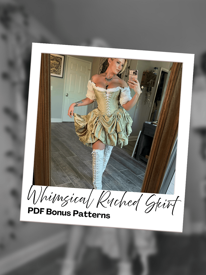 PDF Whimsical Skirt Belt Pattern & Bonus Skirt Pattern product image (2)