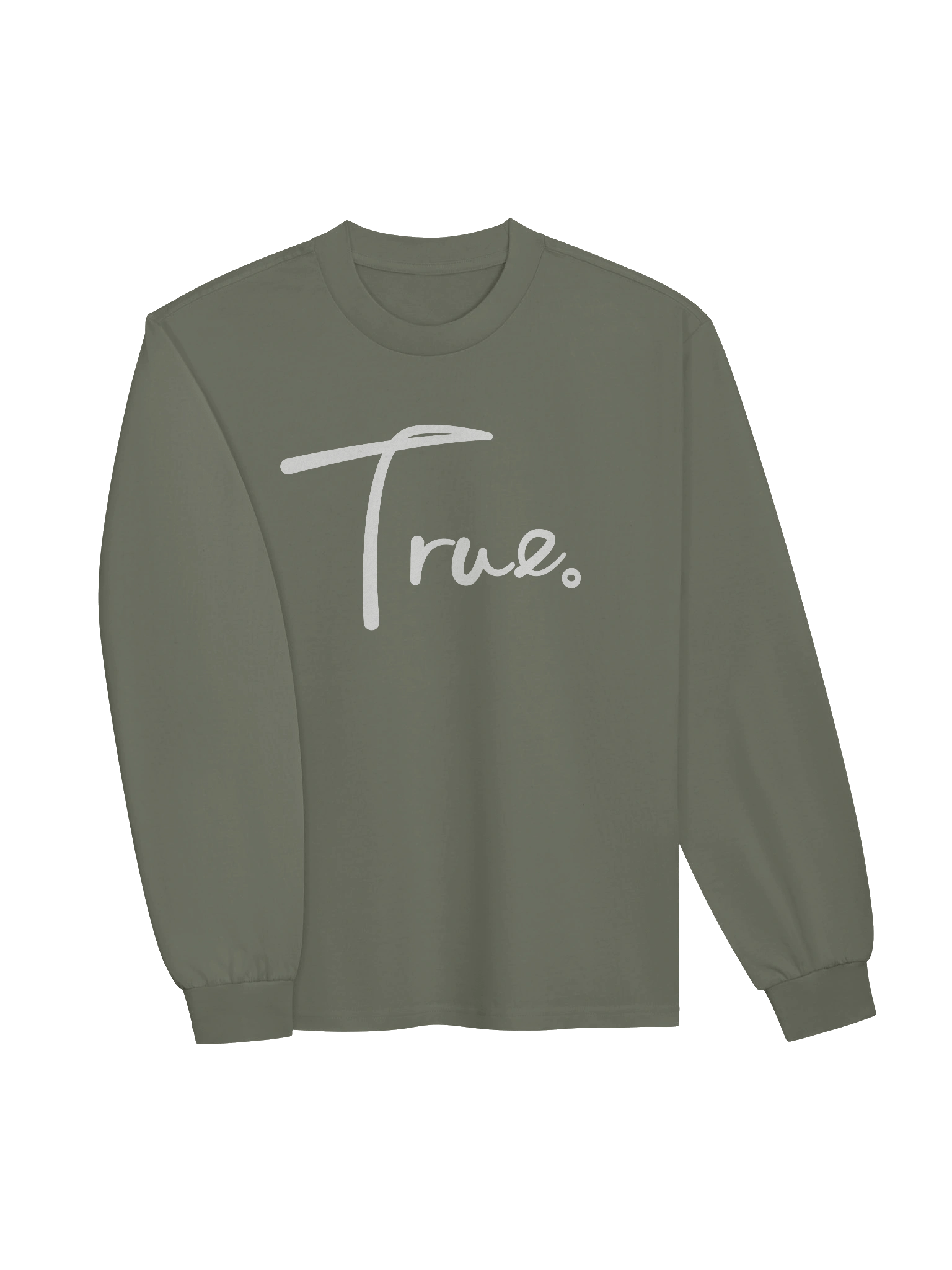 Volume Long Sleeve — in Cypress + Whisper White (Oversized/Unisex) product image (2)